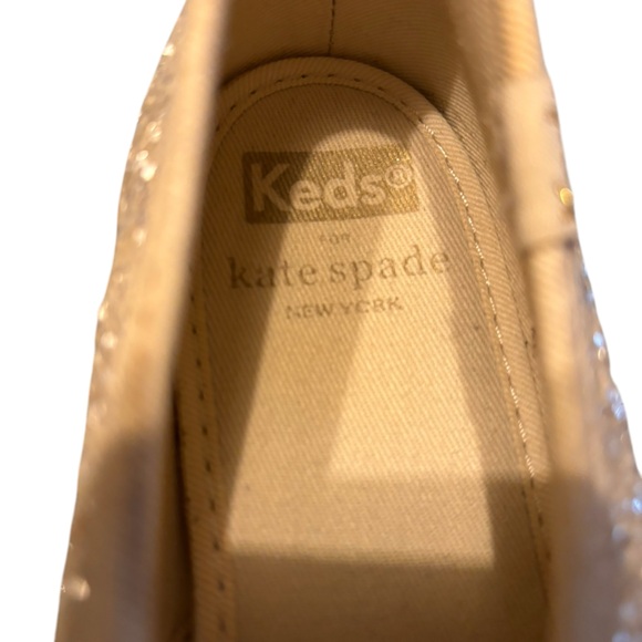 Keds x Kate Spade‎ New York Triple Glitter Cream Celebration Sneaker Size 6 - Picture 6 of 8